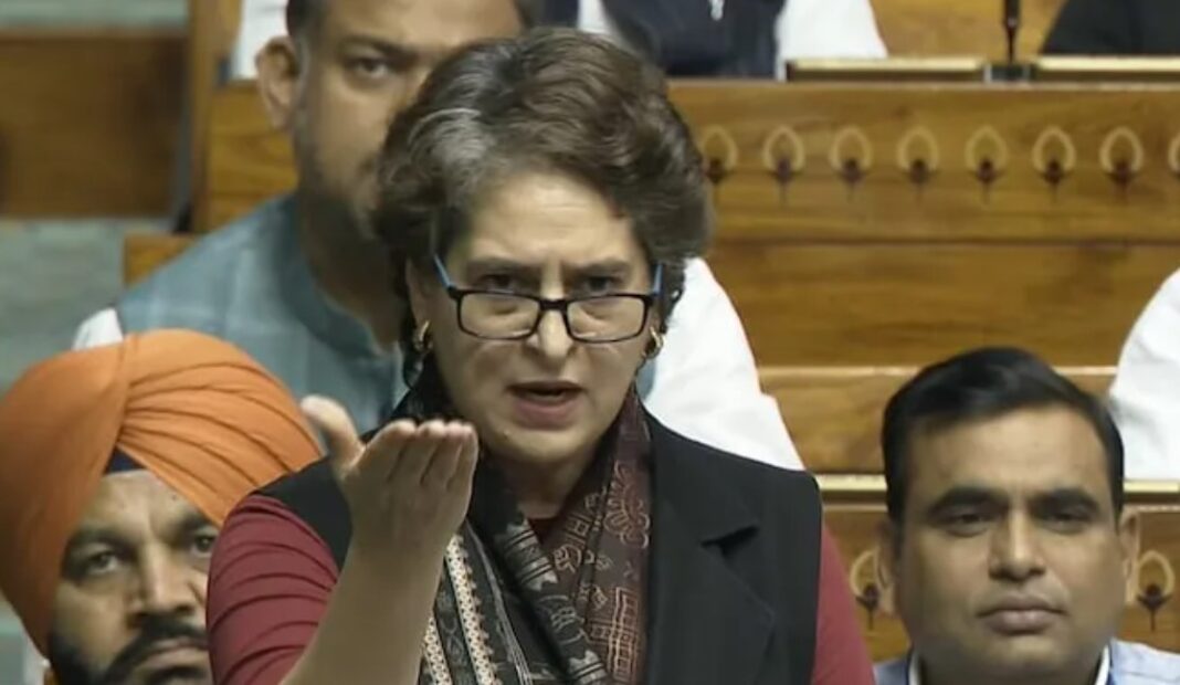 “बहकाने वाले पुरुषों को महिलाएं तुरंत पहचान लेती हैं”- संसद में प्रियंका गांधी का तंज “बहकाने वाले पुरुषों को महिलाएं तुरंत पहचान लेती हैं”- संसद में प्रियंका गांधी का तंज